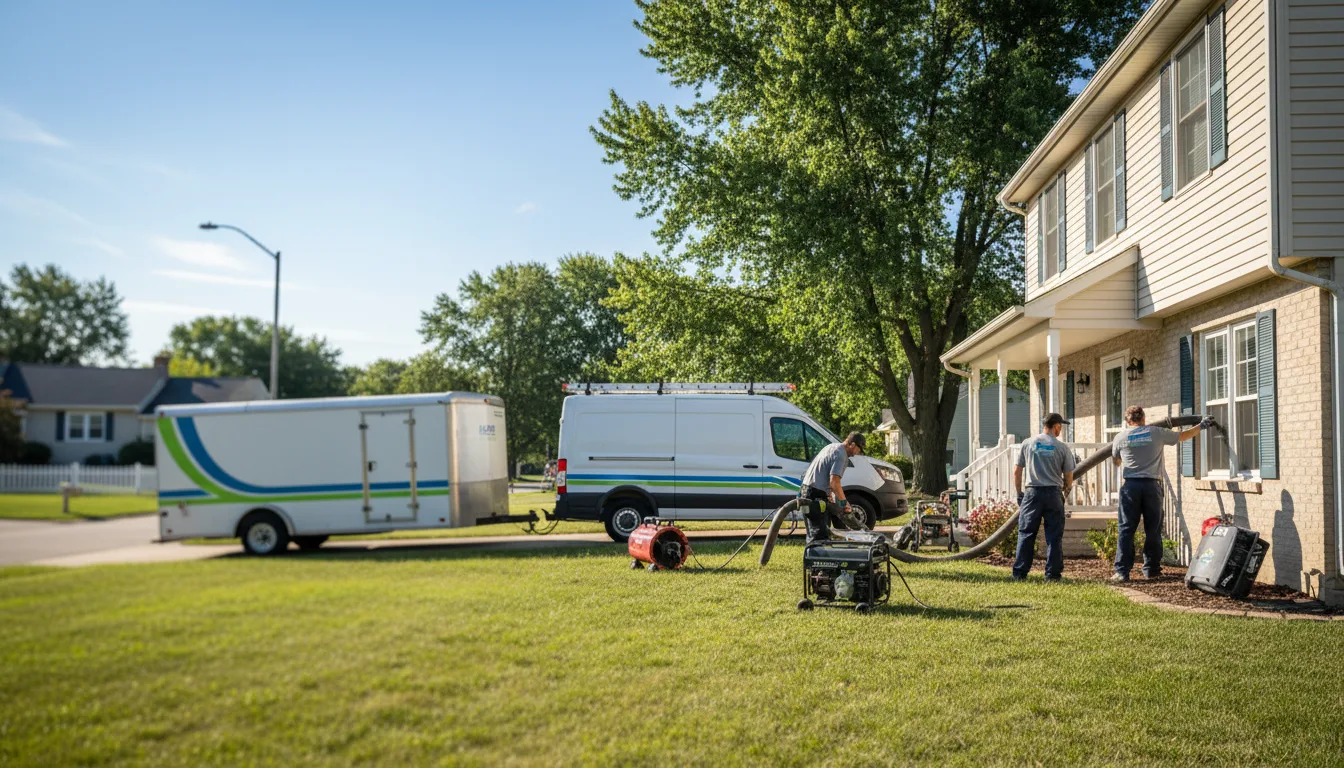 Flooded Basement Restoration And Cleanup With Repair in Young America, MN near me